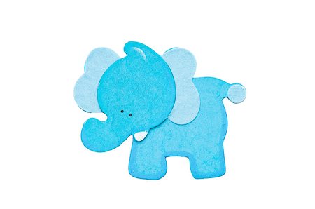 Blue elephant isolated on Stock Photo - Budget Royalty-Free & Subscription, Code: 400-06748358