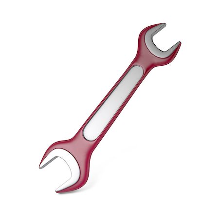 simsearch:400-05240852,k - Wrench Isolated on White Background. Stock Photo - Budget Royalty-Free & Subscription, Code: 400-06748679