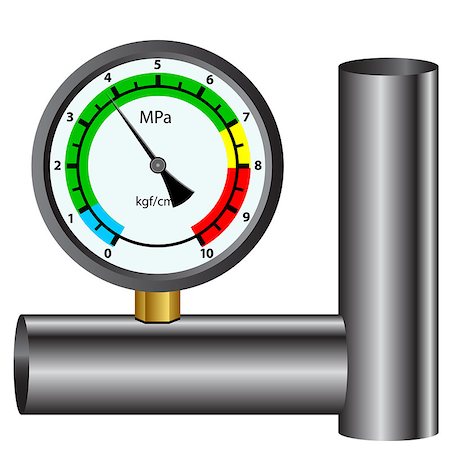 simsearch:600-06702130,k - gas manometer isolated on white background Stock Photo - Budget Royalty-Free & Subscription, Code: 400-06748722