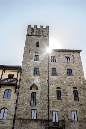 Lappoli Palace in Piazza Grande, Arezzo, Tuscany, Italy. Stock Photo - Budget Royalty-Free & Subscription, Code: 400-06740929
