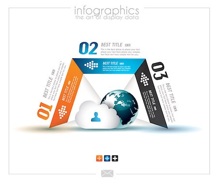 Infographic design template with paper tags. Idea to display information, ranking and statistics with orginal and modern style. Photographie de stock - Aubaine LD & Abonnement, Code: 400-06742973