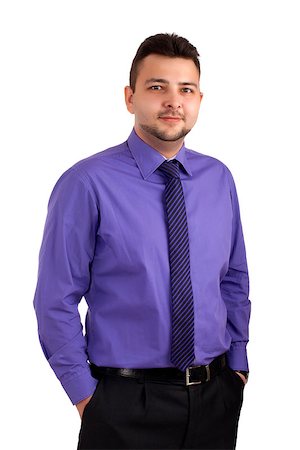 formal man model - Portrait of confident businessman. Studio shot over white background Stock Photo - Budget Royalty-Free & Subscription, Code: 400-06743925
