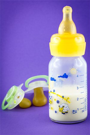 simsearch:400-06751007,k - Baby bottle with pacifiers Stock Photo - Budget Royalty-Free & Subscription, Code: 400-06751007