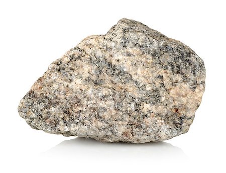 Granite stone isolated on a white background Stock Photo - Budget Royalty-Free & Subscription, Code: 400-06766107