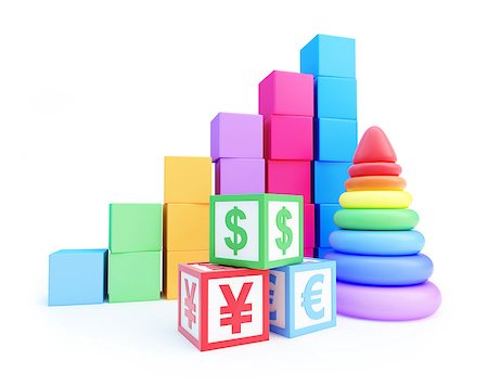 alphabet cube finance sign pyramid toy Stock Photo - Budget Royalty-Free & Subscription, Code: 400-06766543