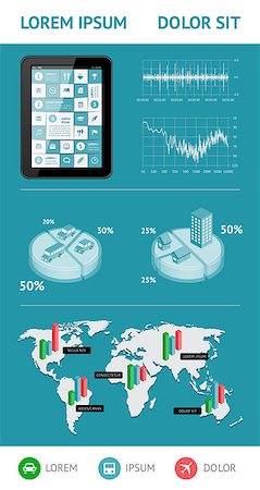 simsearch:400-06880792,k - Infographics and web elements. EPS10 vector illustration. Stock Photo - Budget Royalty-Free & Subscription, Code: 400-06766929