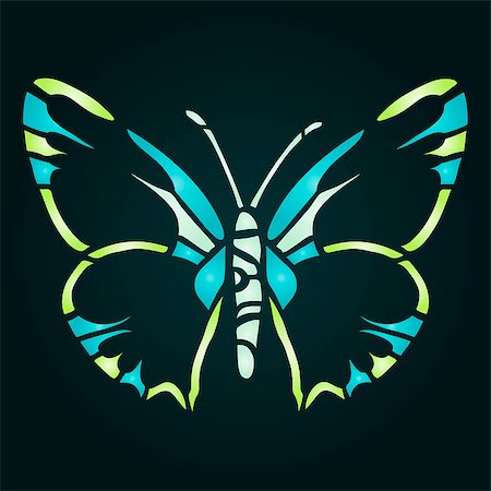 simsearch:400-06912266,k - colorful butterfly vector illustration for your design Stock Photo - Budget Royalty-Free & Subscription, Code: 400-06767687