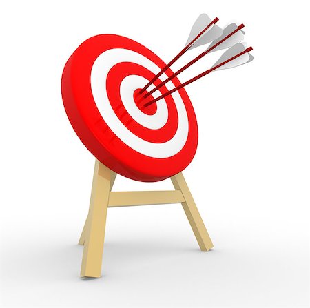 3d target and arrows Stock Photo - Budget Royalty-Free & Subscription, Code: 400-06760217