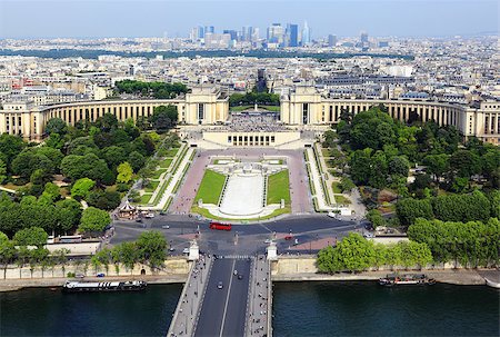 statues on building top - Paris from Eiffel Tower Stock Photo - Budget Royalty-Free & Subscription, Code: 400-06761885