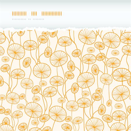 simsearch:400-05735360,k - Vector abstract Yellow Plants Horizontal Torn Seamless Pattern Background Stock Photo - Budget Royalty-Free & Subscription, Code: 400-06763962