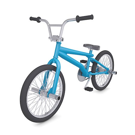 BMX bike. Isolated render on a white background Stock Photo - Budget Royalty-Free & Subscription, Code: 400-06770525