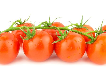 simsearch:400-04393672,k - Bunch of fresh small cocktail tomatoes on a  white background Stock Photo - Budget Royalty-Free & Subscription, Code: 400-06772145