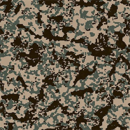 pixelated - Digital Camouflage Pattern (Desert Palette). Seamless Tileable Texture. Stock Photo - Budget Royalty-Free & Subscription, Code: 400-06772861