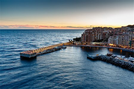 Aerial View on Fontvieille and Monaco Harbor with Luxury Yachts, French Riviera Stock Photo - Budget Royalty-Free & Subscription, Code: 400-06788818