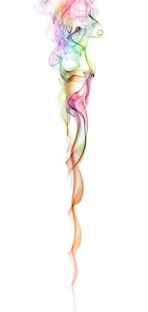 color abstract smoke pattern on a white background Photographie de stock - Aubaine LD & Abonnement, Code: 400-06794295