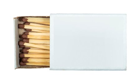 White isolated matches and matchsticks. Studo shot Stock Photo - Budget Royalty-Free & Subscription, Code: 400-06796585