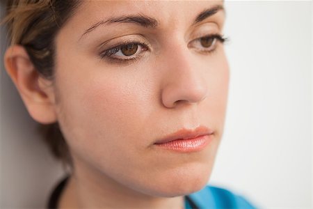 Nurse looking disappointed close up Stock Photo - Budget Royalty-Free & Subscription, Code: 400-06799716