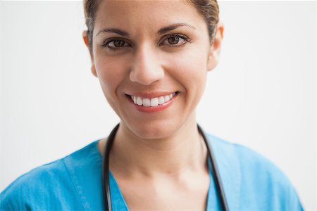 Nurse is smiling into the camera Stock Photo - Budget Royalty-Free & Subscription, Code: 400-06799720