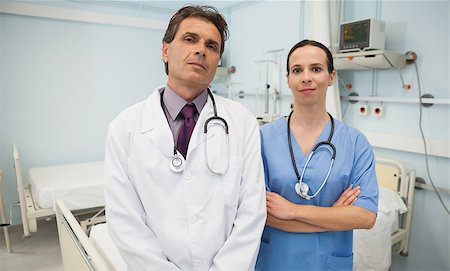 Doctor and nurse as a team in hospital bedroom Stock Photo - Budget Royalty-Free & Subscription, Code: 400-06800594