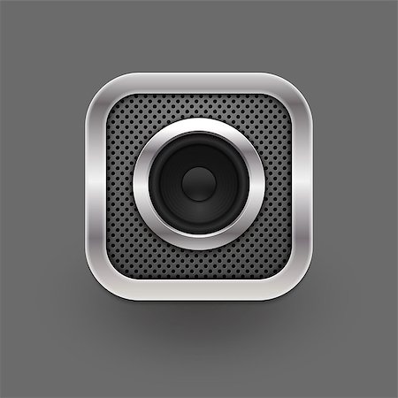 simsearch:400-04084371,k - Speaker icon. Vector eps10 Stock Photo - Budget Royalty-Free & Subscription, Code: 400-06847850