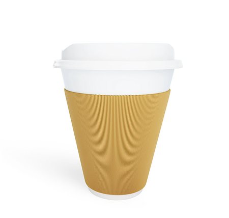 simsearch:400-05336522,k - Paper Coffee Cup on a white background Stock Photo - Budget Royalty-Free & Subscription, Code: 400-06854951