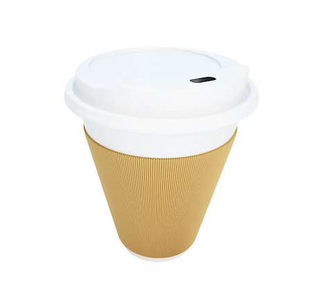 simsearch:400-05336522,k - Paper Coffee Cup on a white background Stock Photo - Budget Royalty-Free & Subscription, Code: 400-06854952