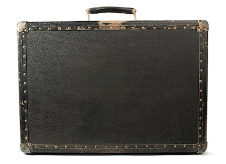 suitcase old - Closed old travel leather suitcase. Stock Photo - Budget Royalty-Free & Subscription, Code: 400-06856064