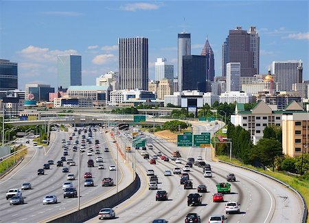 Skyline of downtown Atlanta, Georgia. Stock Photo - Budget Royalty-Free & Subscription, Code: 400-06856511