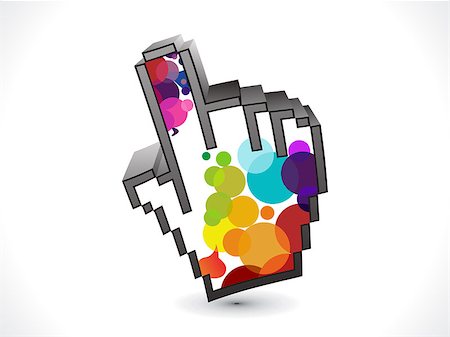 simsearch:400-06203762,k - abstract colorful hand icon vector illustration Stock Photo - Budget Royalty-Free & Subscription, Code: 400-06851130