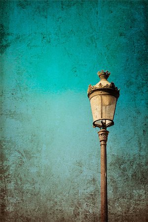 retro style antique lampstand in paris,france Europe Stock Photo - Budget Royalty-Free & Subscription, Code: 400-06853681