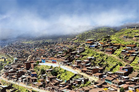 simsearch:400-07111236,k - Poor neighborhood on the outskirts of Cusco. At an altitude of 3500 meters. Stock Photo - Budget Royalty-Free & Subscription, Code: 400-06867581