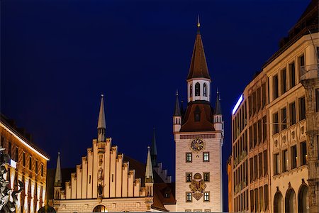 simsearch:400-07309915,k - Marienplatz in the Evening, Munich, Bavaria, Germany Stock Photo - Budget Royalty-Free & Subscription, Code: 400-06867882