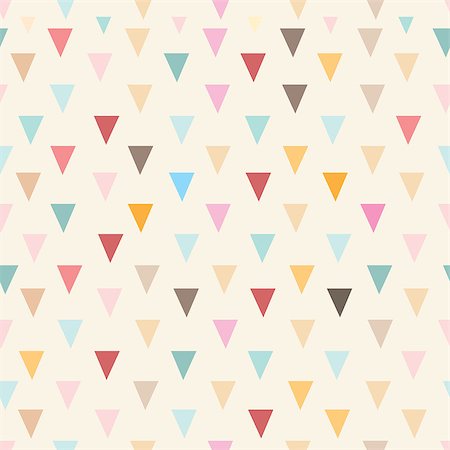 simsearch:400-06928070,k - seamless pattern of colored triangles on a bright yellow background Stock Photo - Budget Royalty-Free & Subscription, Code: 400-06891672