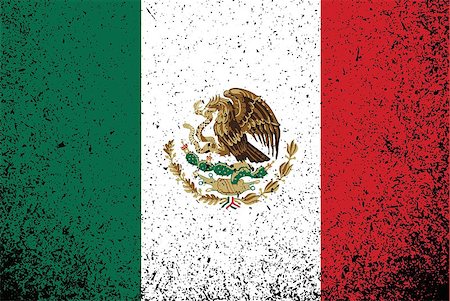 mexico. grunge mexican flag illustration design background graphic Stock Photo - Budget Royalty-Free & Subscription, Code: 400-06892282