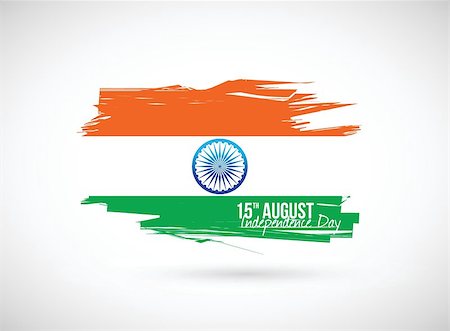 indian flag. independence day design illustration graphic Stock Photo - Budget Royalty-Free & Subscription, Code: 400-06892291