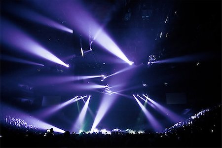 Big Live Music Concert and with Crowd and Lights Stock Photo - Budget Royalty-Free & Subscription, Code: 400-06918161