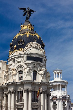 simsearch:400-06924255,k - Madrid (Spain) / Famous Statue on the top / Gran Via Stock Photo - Budget Royalty-Free & Subscription, Code: 400-06924255