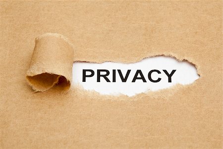 privy - The word Privacy appearing behind torn brown paper. Stock Photo - Budget Royalty-Free & Subscription, Code: 400-06926795