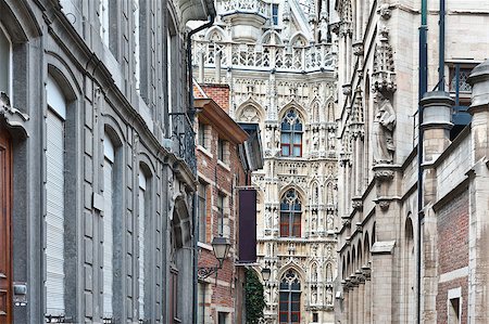 Architectural Background- Belgian City of Leuven Stock Photo - Budget Royalty-Free & Subscription, Code: 400-06928375