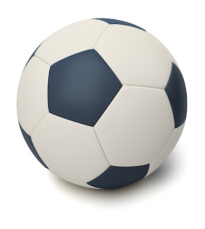 Soccer ball. 3d image. Isolated white background. Stock Photo - Budget Royalty-Free & Subscription, Code: 400-06920397