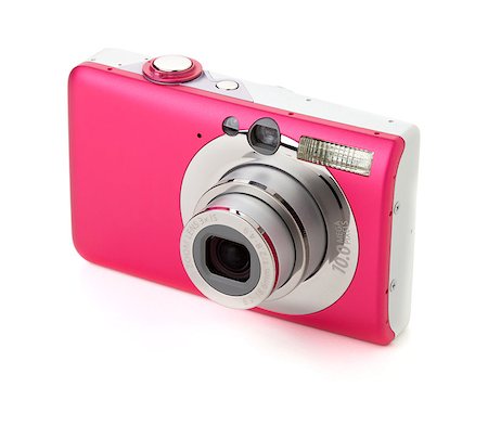 simsearch:400-04294580,k - Compact digital camera. Isolated on white background Stock Photo - Budget Royalty-Free & Subscription, Code: 400-06921209