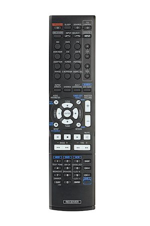 Receiver remote control. Isolated on white background Stock Photo - Budget Royalty-Free & Subscription, Code: 400-06921212