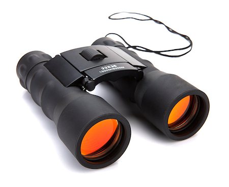 Binoculars isolated on white background Stock Photo - Budget Royalty-Free & Subscription, Code: 400-06923414
