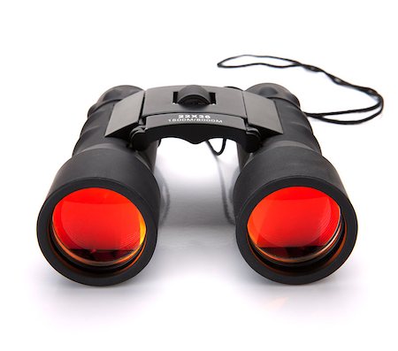 Binoculars. Isolated on white background Stock Photo - Budget Royalty-Free & Subscription, Code: 400-06923413