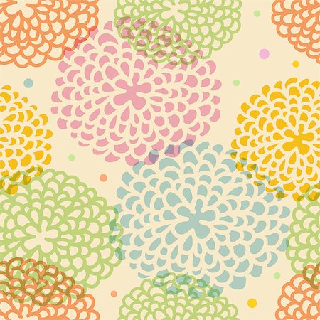 simsearch:400-06454217,k - Vector illustration of Floral seamless pattern Stock Photo - Budget Royalty-Free & Subscription, Code: 400-06944097