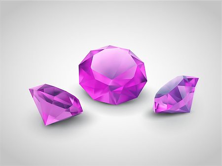 Vector illustration of beautiful gems isolated on a gradient background    EPS10 (Adobe Illustrator)  Used: mesh gradients and gradients with blending mode "screen" and "Multiply" for imitation of light, shadow and transparency effects Foto de stock - Super Valor sin royalties y Suscripción, Código: 400-06944278