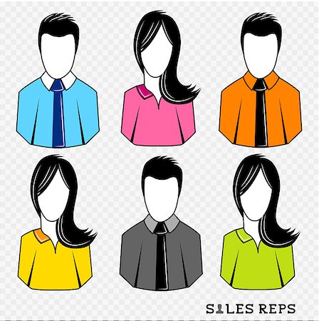 Customer Care Advisors, vector avatars. Stock Photo - Budget Royalty-Free & Subscription, Code: 400-06944562