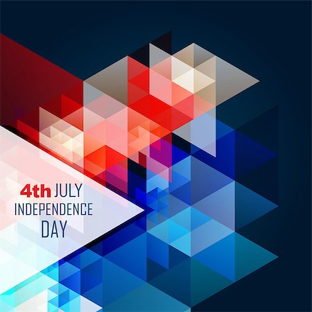 pinnacleanimates (artist) - abstract style 4th of july american independence day background Stock Photo - Budget Royalty-Free & Subscription, Code: 400-06945437