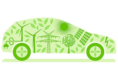 Ecological Electric Car Stock Photo - Budget Royalty-Free & Subscription, Code: 400-06945728