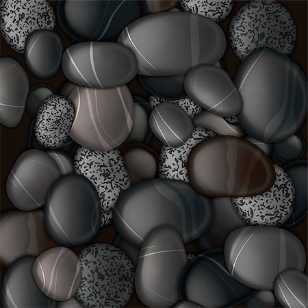 simsearch:400-04114367,k - Black pebble stones background, vector Eps10 illustration. Stock Photo - Budget Royalty-Free & Subscription, Code: 400-06945913
